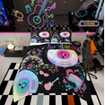 thumbnail image 1 of Manfei Teen Musical Note Bedding Comforter Set, Princess Butterfly Twin Comforter Sets, Dreamy Mystic Galaxy Reversible Bedding Set, Breathable Home Decor, 2 Pieces, 1 of 8
