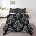 thumbnail image 1 of Manfei Teens Bohemian Damask Bedding Comforter Set 2pcs,Traditional Floral Flower Twin Comforter Sets Microfiber,Exotic Style Breathable Bedding Set,Breathable Home Decor,Reversible, 1 of 8