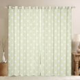 thumbnail image 1 of Manfei Teens Cartoon Polkadot Blackout Curtains Set of 2 (52x84 Each), Chic Gingham Window Curtains, Modern Circle Geometric Curtains and Drapes, Curtains and Drapes Bedroom Decor, 1 of 6