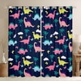 thumbnail image 1 of Manfei Teens Children Cute Dinosaur Curtains Pack of 2 (42x84 Each),Kawaii Wildlife Dino Curtains Blackout,Cute Woodland Animal Bedroom Curtains,Luxury Bedroom Decor, 1 of 6