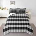 thumbnail image 1 of Manfei Teens Children Retro Grid 3 Pieces Queen Comforter Set,Abstract Vintage Plaid Ultra Soft Bedding Sets,Geometric Theme Bedding Comforter Set,Super Cozy Room Decor,Reversible, 1 of 8