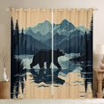 thumbnail image 1 of Manfei Teens Female Men Safari Bear Curtains Pack of 2 (42x84 Each),Woodland Wildlife Curtains Blackout,Jungle Animal Bedroom Curtains,Microfiber Bedroom Decor, 1 of 6