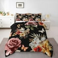 thumbnail image 1 of Manfei Teens Girls Flying Butterflies Bedding Comforter Set 2pcs,Chic Floral Flowers Twin Comforter Sets Microfiber,Spring Garden Breathable Bedding Set,Ultra Soft Home Decor,Reversible, 1 of 8