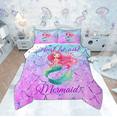 thumbnail image 1 of Manfei Teens Mermaid Princess Bedding Comforter Set, Dreamy Fairy Tale Twin Comforter Sets, Marine Glitter Fish Scale Reversible Bedding Set, Microfiber Bedroom Decor, 2-Piece, 1 of 9