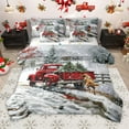 thumbnail image 1 of Manfei Teens Red Truck 7-Piece Twin Bedding Sets,Merry Christmas Bedding Comforter Set,Animal Dog Breathable Sheet Sets,Ultra Soft Home Decor,Reversible, 1 of 8