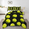 thumbnail image 1 of Manfei Tennis Bedding Comforter Set,Ball Game Theme Twin Comforter Sets,Sequin Print Bedding Set,Lightweight Room Decor Reversible,2-Piece, 1 of 8