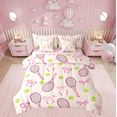thumbnail image 1 of Manfei Tennis Sports Bed in a Bag Full size, Princess Bow-tie Bedding Sets Full Size, Teenager Boys Girls Reversible Bedding Full Size, Microfiber Bedroom Decoration, 7pcs, 1 of 7