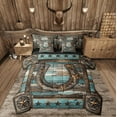 thumbnail image 1 of Manfei Texas Stars Bedding Sets Twin Size, Western Tribal Bed in a Bag Twin size, Rustic Farmhouse Reversible Comforter Sets with Sheets, Super Cozy Room Decorative, 7-Piece, 1 of 7