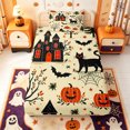 thumbnail image 1 of Manfei Thanksgiving Print Halloween Twin Fitted Sheet,Spooky Ghost Bedding,2-Piece,1 Fitted Sheet and 1 Pillowcase, 1 of 6