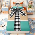 thumbnail image 1 of Manfei Thanksgiving Print Twin Fitted Sheet,Turkey Pattern Bedding,2 Pieces,1 Fitted Sheet and 1 Pillowcase, 1 of 6