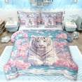 thumbnail image 1 of Manfei Tiger Animal Boy Girl Twin Bedding Sets 7-Piece,Floral Cherry Blossom Bedding Comforter Set Microfiber,Jungle Wildlife Breathable Sheet Sets,Super Cozy Room Decor,Reversible, 1 of 8