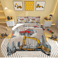 thumbnail image 1 of Manfei Tractor Machinery Truck Full Size Comforter Sets, Construction Vehicle Bedding Comforter Set, Teens Boys Girls Kids Reversible Bedding Sets, Breathable Home Decor, 3pcs, 1 of 8