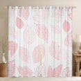 thumbnail image 1 of Manfei Tree Leaves Curtains Pack of 2 (42x84 Each) for Boys Girls,Brown White Curtains Blackout,Botanical Plants Bedroom Curtains,Luxury Bedroom Decor, 1 of 6