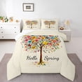 thumbnail image 1 of Manfei Tree Of Life Bedding Comforter Set 2pcs for Teens Adults,Spring Floral Tree Twin Comforter Sets Microfiber,Chic Flowers Breathable Bedding Set,Lightweight Room Decor,Reversible, 1 of 8