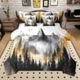 thumbnail image 1 of Manfei Tree Print 7 Pieces Bedding Comforter Set for Teens Boys Girls,Botanical Theme Full Bedding Set Lightweight,Jungle Plants Fitted Sheet Flat Sheet,Luxury Bedroom Decor,Reversible, 1 of 8