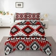 thumbnail image 1 of Manfei Tribal Aztec Bedding Comforter Set for Adult, Vintage Bohemian Style Twin Comforter Sets, Hippie Geometric Reversible Bedding Set, Breathable Home Decor, 2 Pieces, 1 of 8