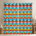 thumbnail image 1 of Manfei Tribal Aztec Black Out Curtains for Adult, Vintage Bohemian Style Curtains Pack of 2 (42x63 Each), Hippie Geometric Bedroom Curtains, Curtains and Drapes Bedroom Decor, 1 of 6