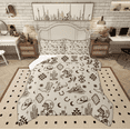 thumbnail image 1 of Manfei Tribal Western Bedding Twin Comforter Set, Cowboy Cowgirl Down Comforter, Aztec Hippie Reversible Duvet Insert, Microfiber Bedroom Decor, 2 Pieces, 1 of 8