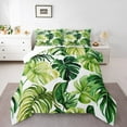 thumbnail image 1 of Manfei Tropical Monstera Leaf Bedding Comforter Set,Natural Theme Twin Comforter Sets,Green White Bedding Set For Teens,Microfiber Bedroom Decor,2 Pieces, 1 of 8