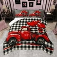 thumbnail image 1 of Manfei Truck Car 2pcs Bedding Comforter Set for Female Men Teens,Red Love Heart Print Twin Comforter Sets,Valentine's Day Breathable Bedding Set,Ultra Soft Home Decor,Reversible, 1 of 8