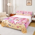 thumbnail image 1 of Manfei Underwater Friends Bed Sheets,Cute Axolotl Full Size Sheets For Girls,Pink,4 Pieces,1 Flat Sheet,1 Fitted Sheet and 2 Pillowcases, 1 of 7