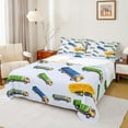 thumbnail image 1 of Manfei Vehicle Truck Full Sheet Sets, Cartoon Tractor Sheet Set Full, Teenager Girls Boys Bed Sheets Set Full Size, Super Cozy Bedroom Decoration, 4pcs, 1 of 7