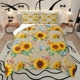 thumbnail image 1 of Manfei Vibrant Sunflower Bedding Comforter Set, Dreamy Cartoon Butterfly Twin Comforter Sets, Countryside Theme Reversible Bedding Set, Breathable Home Decor, 2pcs, 1 of 9