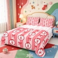 thumbnail image 1 of Manfei Vintage Christmas Snowman Bed Sheets,Merry Xmas Full Size Sheets,4 Pieces,1 Flat Sheet,1 Fitted Sheet and 2 Pillowcases, 1 of 6