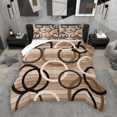 thumbnail image 1 of Manfei Vintage Circle Bedding Comforter Set 2pcs, Geometric Wave Line Twin Comforter Sets, Retro Simple Art Bedding Set, Super Cozy Room Decor, 1 of 8