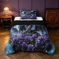 thumbnail image 1 of Manfei Vintage Dragon Animals Twin Comforter Sets,Retro Starry Sky Bedding Set,Blue Black,Black Reversible,2-Piece,1 Comforter and 1 Pillowcase, 1 of 7