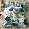 thumbnail image 1 of Manfei Vintage Floral Leaves Twin Quilt Set 2 Pieces,Rustic Botanical Twin Coverlet Set,1 Bedspread and 1 Pillowcase, 1 of 7