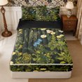 thumbnail image 1 of Manfei Vintage Floral Zipper Twin Comforter Sets with Fitted Sheet and 2 Pillowcases,Rustic Botanical Zipper Bedding Set,Reversible, 1 of 7