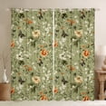 thumbnail image 1 of Manfei Vintage Garden Floral Black Out Curtains, Farmhouse Butterfly Curtains Pack of 2 (42x63 Each), Simple French Style Bedroom Curtains, Curtains and Drapes Room Decor, 1 of 6