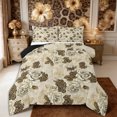 thumbnail image 1 of Manfei Vintage Leopard Print King Size Comforter Sets 3pcs,Rustic Flowers Comforters King Size,1 Comforter and 2 Pillowcases,Reversible, 1 of 6