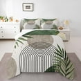 thumbnail image 1 of Manfei Vintage Moon Print Bedding Comforter Set, Leaf Plant Botanical Twin Comforter Sets, Retro Minimalism Reversible Bedding Set, Lightweight Room Decor, 2-Piece, 1 of 8