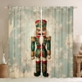 thumbnail image 1 of Manfei Vintage Nutcracker Curtains Pack of 2 (42x84 Each), Blue Beige Ombre Curtains Blackout, Merry Xmas Bedroom Curtains, Luxurious Home Decor, 1 of 6
