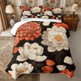 thumbnail image 1 of Manfei Vintage Peony Bloom Quilt Full 3-Piece,Oriental Floral Full Bedspread Sets,1 Coverlet and 2 Pillowcases, 1 of 7