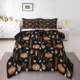 thumbnail image 1 of Manfei Vintage Pumpkin Child Full Size Comforter Sets, Autumn Leaf Plant Bedding Comforter Set, Rustic Farmhouse Reversible Bedding Sets, Lightweight Room Decor, 3-Piece, 1 of 8