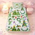 thumbnail image 1 of Manfei Vintage Snowman Twin Fitted Sheet,Traditional Gingerbread Men Bedding,2-Piece,1 Fitted Sheet and 1 Pillowcase, 1 of 6