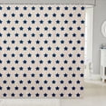 thumbnail image 1 of Manfei Vintage Stars Shower Curtain 72Wx72L,Galaxy Theme Bathroom Curtain,Navy Cream, 1 of 5