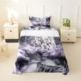 thumbnail image 1 of Manfei Vintage Wildlife Twin Sheets,Rustic Wolves Bedding,Gray,3 Pieces,1 Fitted Sheet and 1 Pillowcase, 1 of 6