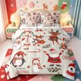 thumbnail image 1 of Manfei Vintage Winter Snow 7-Piece King Bedding,Western Xmas Festive King Bed in a Bag,Xmas Reversible, 1 of 7