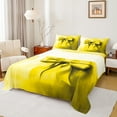 thumbnail image 1 of Manfei Vintage Yellow Bowknot Twin Sheet Sets, Oil Printing Artwork Twin Fitted Sheet, Teens Girls Kids Flat Sheet, Lightweight Room Decor, 3pcs, 1 of 7