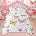 thumbnail image 1 of Homewish Watercolor Animal Full Size Comforter Sets, Pink Gold Animal Bedding Comforter Set, Teens Kids Girls Women Reversible Bedding Sets, Breathable Home Decor, 3pcs, 1 of 8