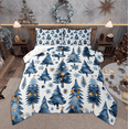 thumbnail image 1 of Manfei Watercolor Christmas Tree Bedding Comforter Set, Happy Xmas Twin Comforter Sets, New Year Theme Bedding Set, Ultra Soft Home Decor, Reversible 2-Piece, 1 of 8