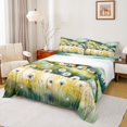 thumbnail image 1 of Manfei Watercolor Dandelion Queen Sheet Sets for Kids, Rustic Farmhouse Cabin Flat Sheet, Countryside Queen Fitted Sheet, Super Cozy Room Decor, 4-Piece, 1 of 7