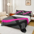 thumbnail image 1 of Manfei Watercolor Oil Painting 4pcs Bed Sheets, Gray Pink Black King Sheets, Graffiti Splatters Sheet Set, Breathable Room Decor, 1 of 7