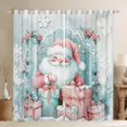 thumbnail image 1 of Manfei Watercolor Santa Claus Curtains Pack of 2 (42x84 Each) for Kids, Happy New Year Gifts Curtains Blackout, Merry Xmas Christmas Bedroom Curtains, Luxury Home Decor, 1 of 6