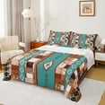 thumbnail image 1 of Feelyou Western Boho Aztec Full Size Sheets, Rustic Cow Print Bed Sheets, Retro Tribal Geometric Sheet Sets, Ultra Soft Room Decor, 4-Piece, 1 of 7