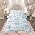 thumbnail image 1 of Manfei Western Boho Floral Full Size Comforter Sets, Rustic Garden Flower Rose Bedding Comforter Set, Teen Kid Adult Female Reversible Bedding Sets, Luxury Bedroom Decor, 3-Piece, 1 of 9